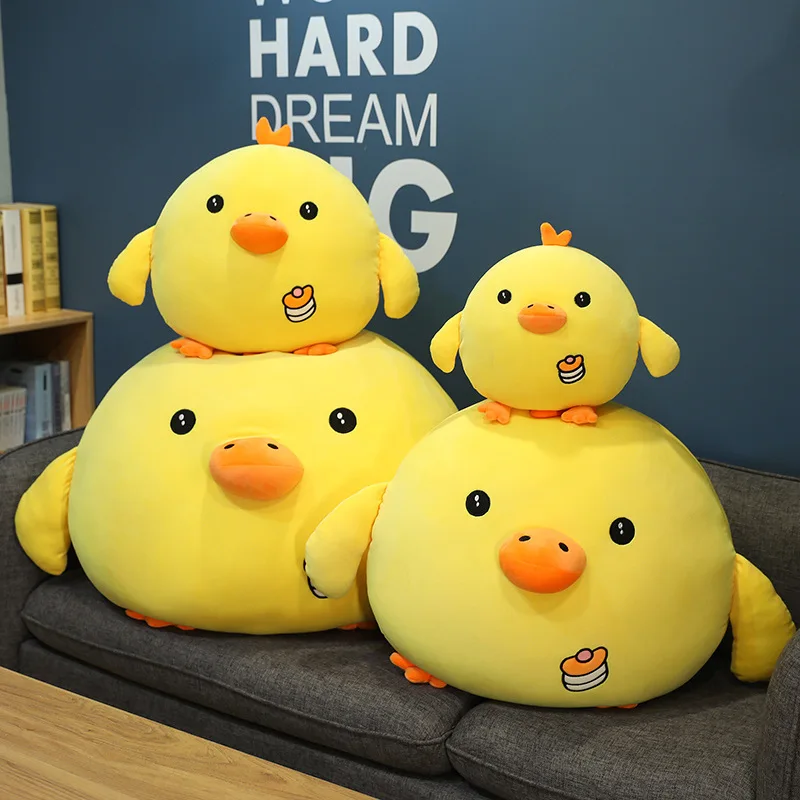 

Giant Yellow Chicken Plush Toy Doll Pillow Soft and Cute Rhubarb Chicken Pillow Girl Sleeping Cute Doll Plush Toy Holiday Gifts