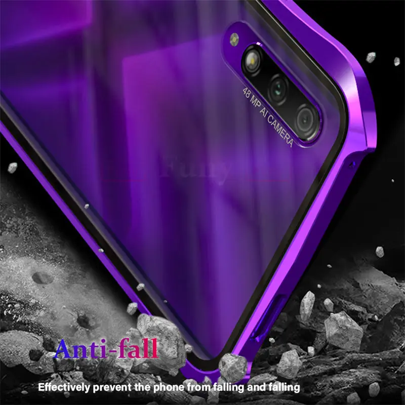 Чехол для huawei honor 9x Pro полный защитный чехол Магнитный металлический бампер