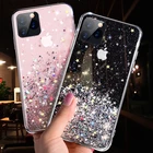 Роскошный блестящий чехол для телефона iphone 6 7 8 Plus SE X Xs Max XR iphone 11 12 Pro Max, силиконовый прозрачный мини-чехол со звездой
