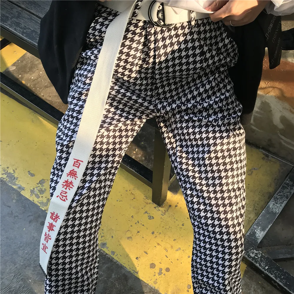 Корейский Японский Панк Забавный регулируемый ремень с буквенным принтом