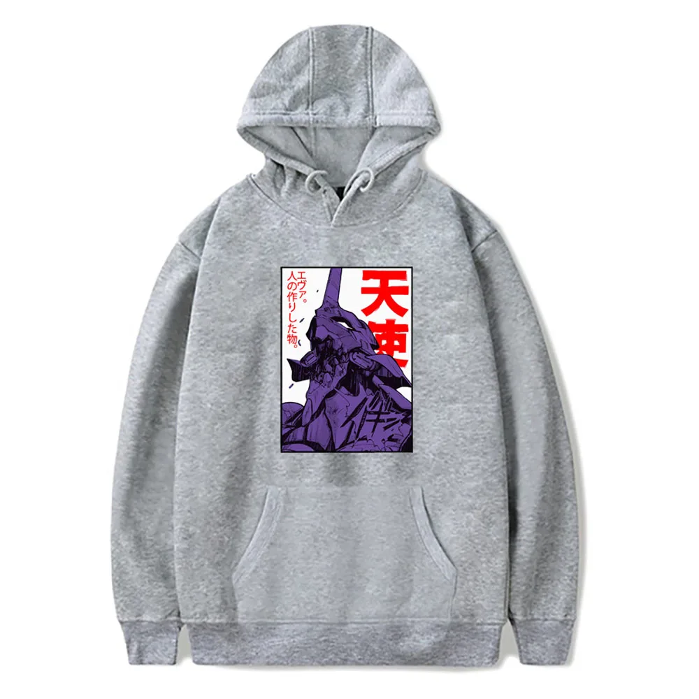 2021 Japan Anime Eva 01 Evangelion Hoodie Men Manga Unisex Streetwear Casual Long Sleeve Sweatshirt