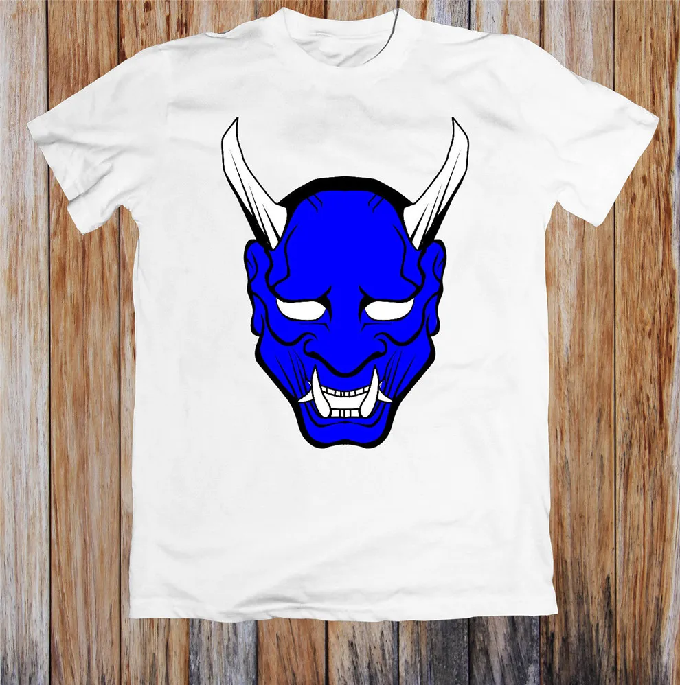 Футболка унисекс с красной синей японской маской M Xl 2Xl 18Xl|Мужские футболки| |