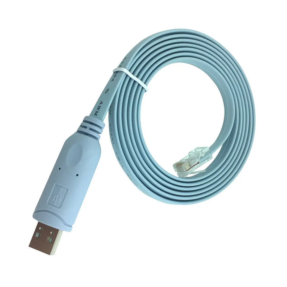 

USB Extension RJ45 Console Cable FTDI USB FT232R Chip RS232 Level Shifter 1.8M 3M 5M For Cisco H3C HP huawei router
