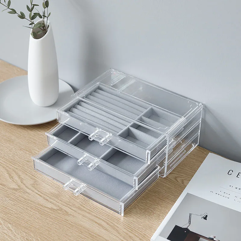 Ящик для хранения ювелирных изделий 2/3 уровней|Коробки и ящики хранения| |