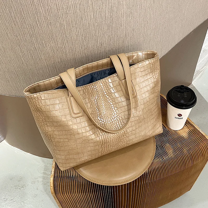 Женские сумки тоуты с узором под камень для покупок женщин модная женская сумка