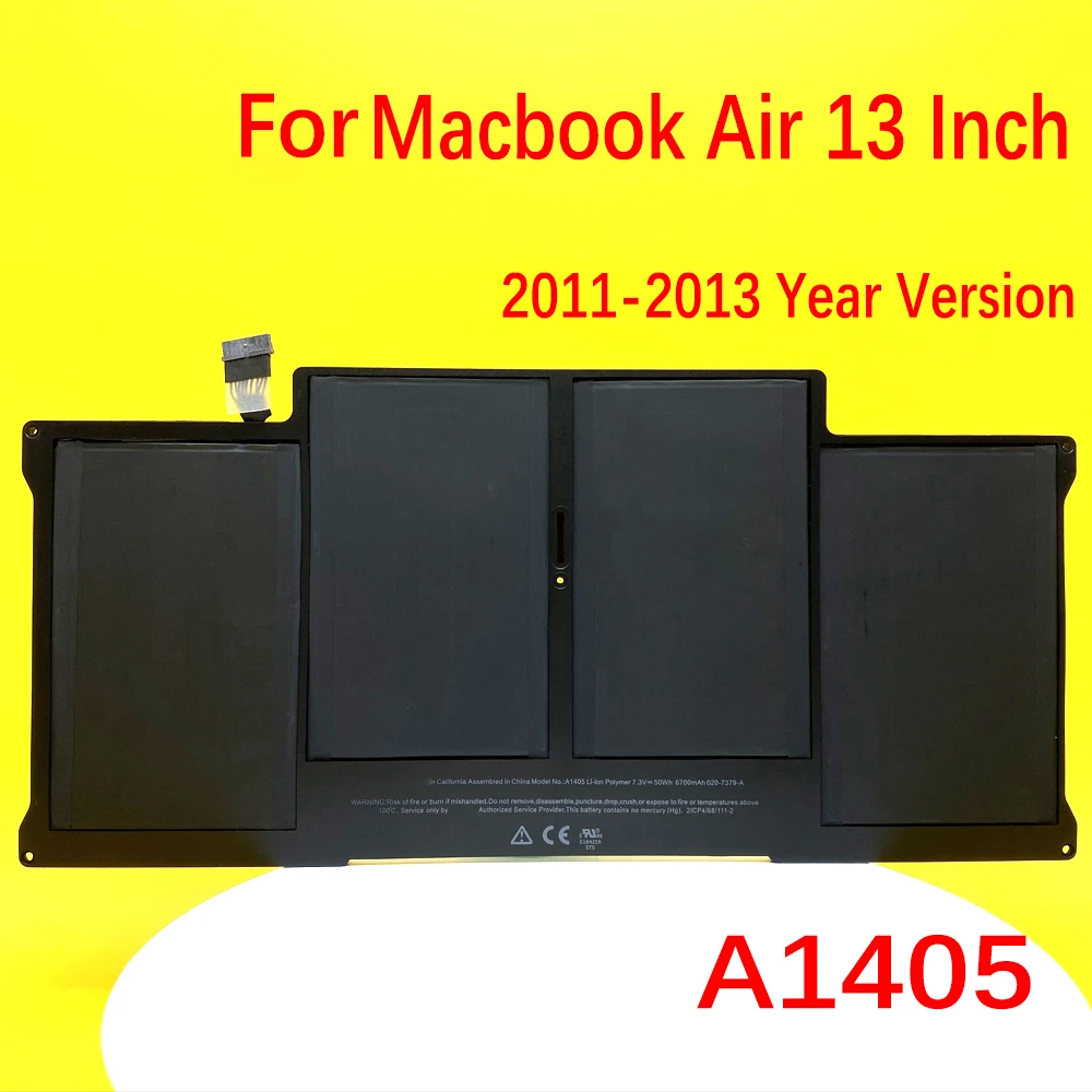 

New Original Laptop Battery A1496 For Apple MacBook Air 13" A1466 A1405 2010 2011 2012 2013 2014 2015 2017 Year Version
