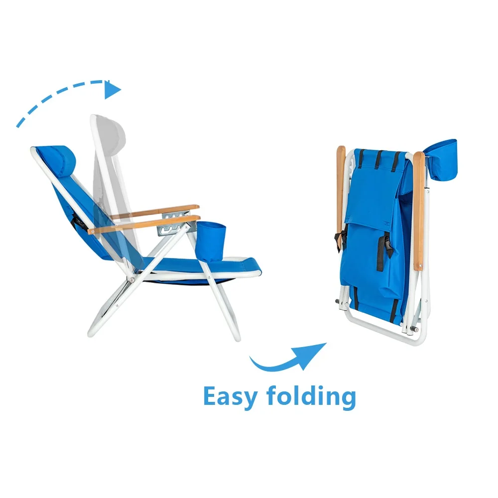저렴한 접이식 경량 라운지 비치 의자, 낚시 등받이 야외 휴대용 캠핑 데크 의자 하이킹 낚시용