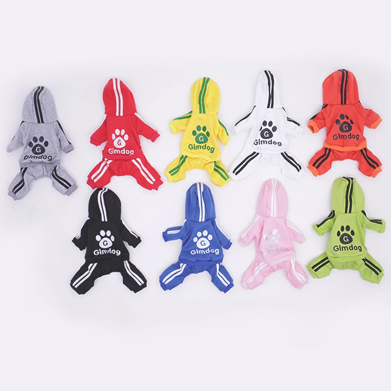 Маленькие Средние Кофты для щенков пальто Весенняя толстовка хлопковые наряды