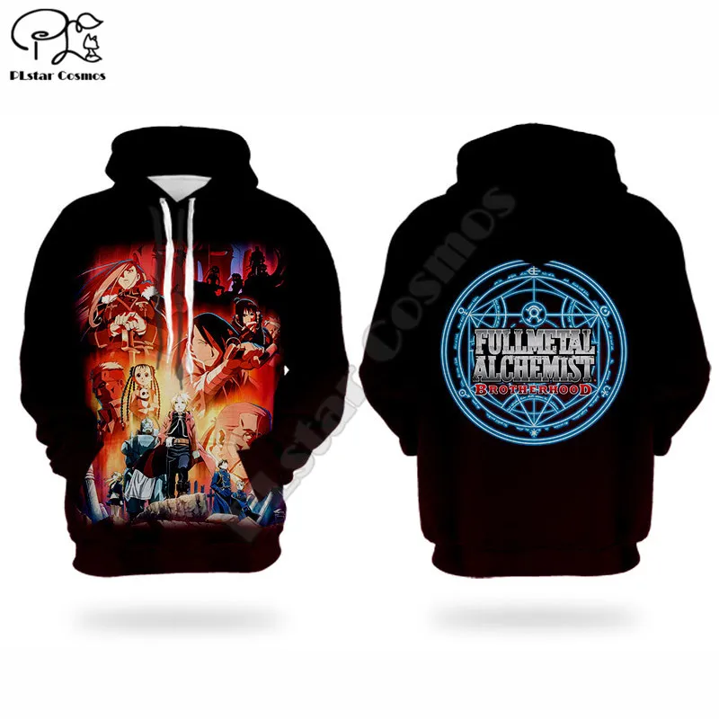 

Fullmetal Alchemist 3D printed Hoodies sweatshirts Men Women Fashion Hooded Long Sleeve streetwear Pullover cosplay costumes