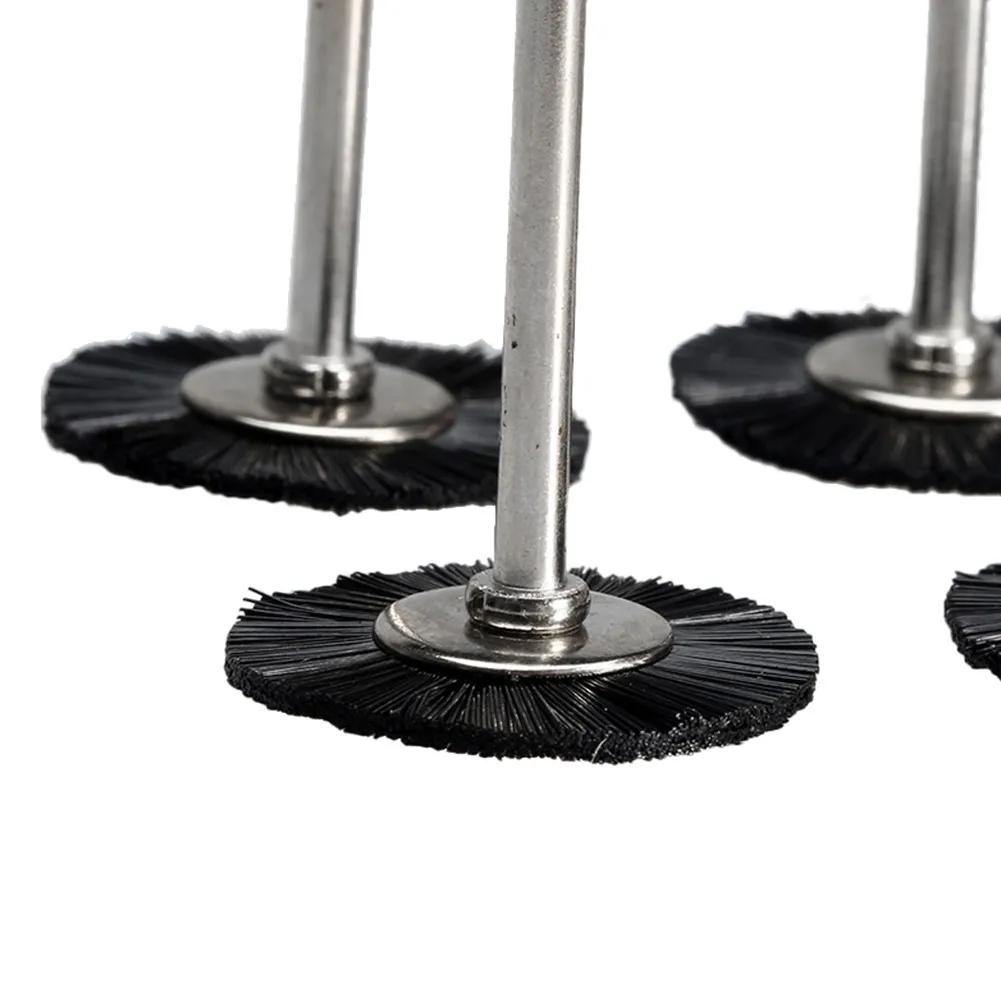

5PCS 3MM Shank Abrasive Flat Nylon Bristle Wheels Brush Buffing Polishing Wheel Rotary Tools Polishing Brushes