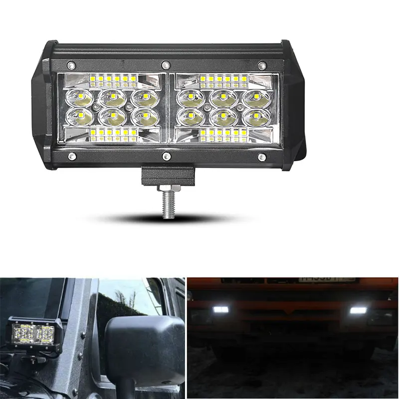 7 дюймовая светодиодная балка 3 х рядная прожекторная с комбинированным лучом