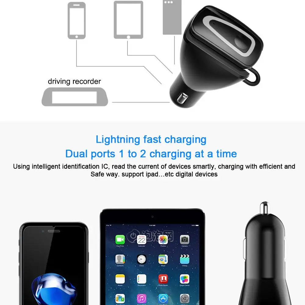 Автомобильный беспроводной Bluetooth 4 1 Гарнитура автомобильный комплект свободные