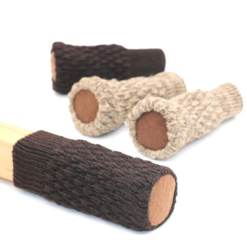 

32PCS Knitted Chair Foot Cover Non-slip Table Legs Chair Legs Furniture Foot Socks Floor Protection Pads Moving Noise Reduction
