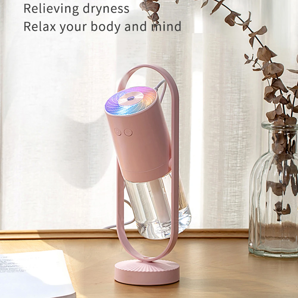 200 мл увлажнитель воздуха USB светодиодный Поворотный Светильник ультразвуковой с