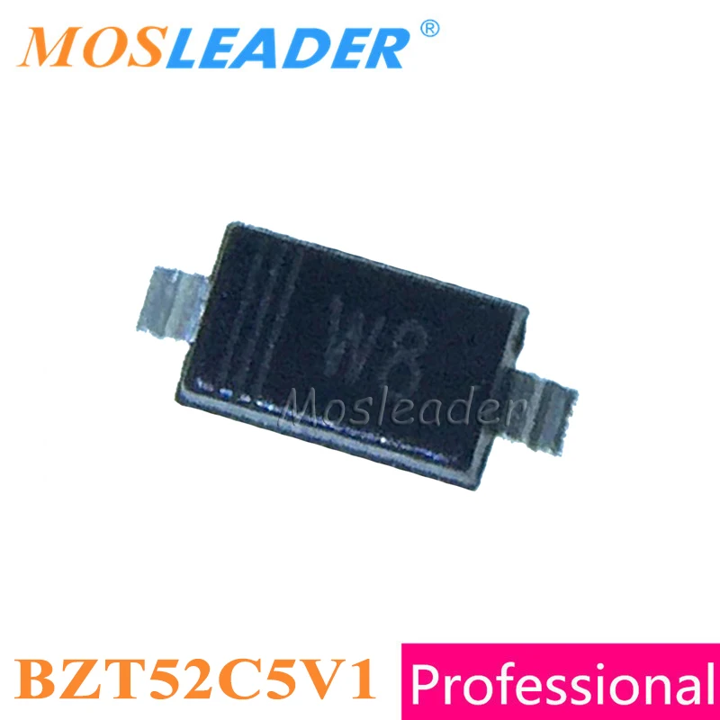 Mosleader 3000 шт. SOD323 SOD123 5V1 5V6 6V2 6V8 5 1 В 6 2 8 в BZT52C5V1 BZT52C5V6 BZT52C6V2 BZT52C6V8 0805 1206 | Электроника