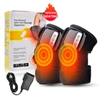 Инфракрасный Электрический массажер для колена с подогревом, устройство для физиотерапии суставов, массажное устройство, грелка для ног, облегчение боли, расслабление, Прямая поставка