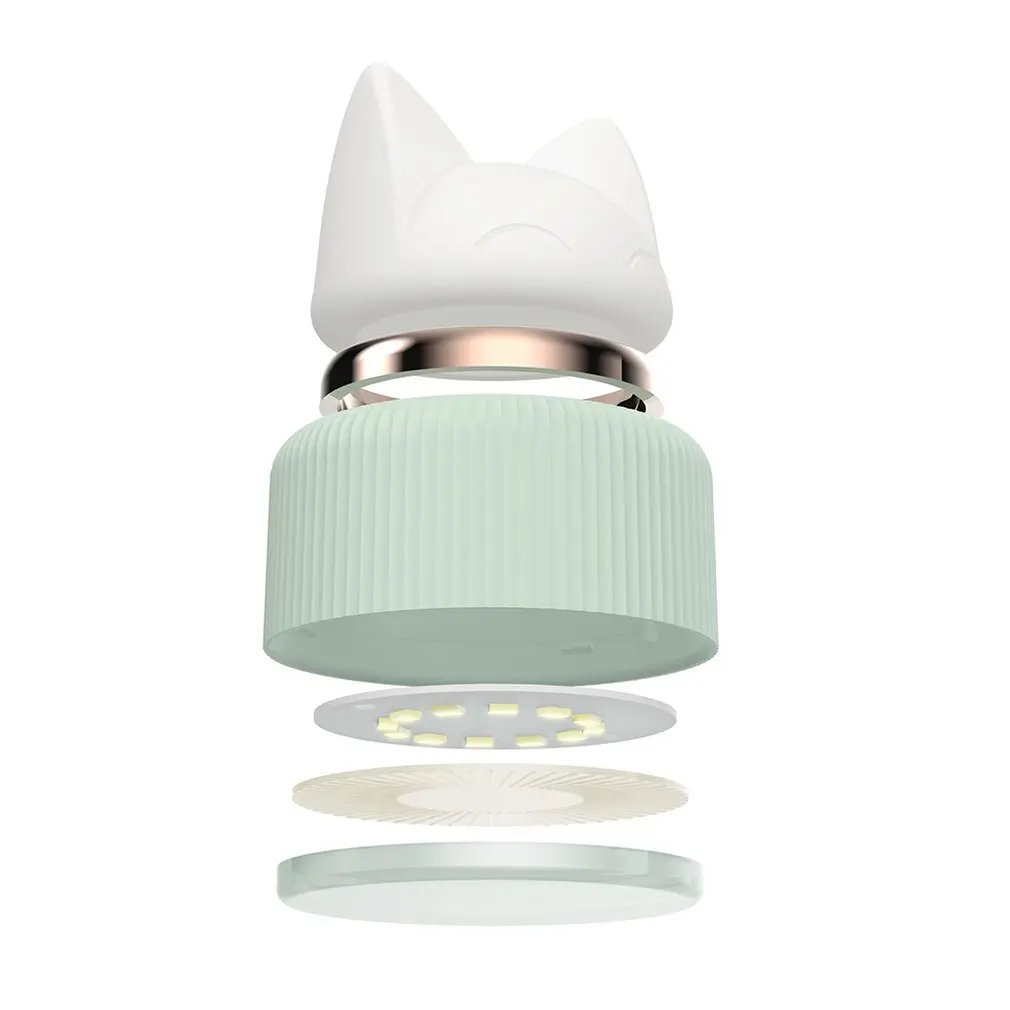 Творческий Силиконовые настольная лампа кота теплый светильник защита глаз