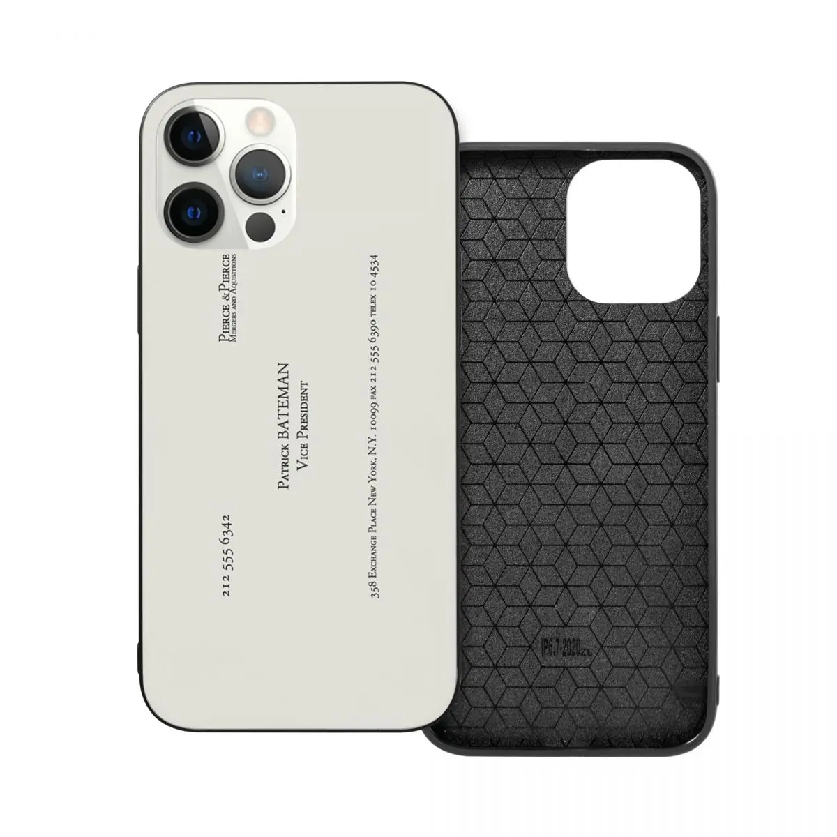 

Patrick Bateman Business Card PC Glass TPU Phone Case for iPhone 13 12 11 Xs Xr X Pro Max Mini 7 8 Se2 Plus 6 6S