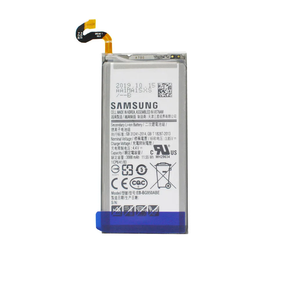 Оригинальный аккумулятор 10 шт./лот для Samsung Galaxy S8 SM-G9508 G9508 G9500 G950U G950F сменная