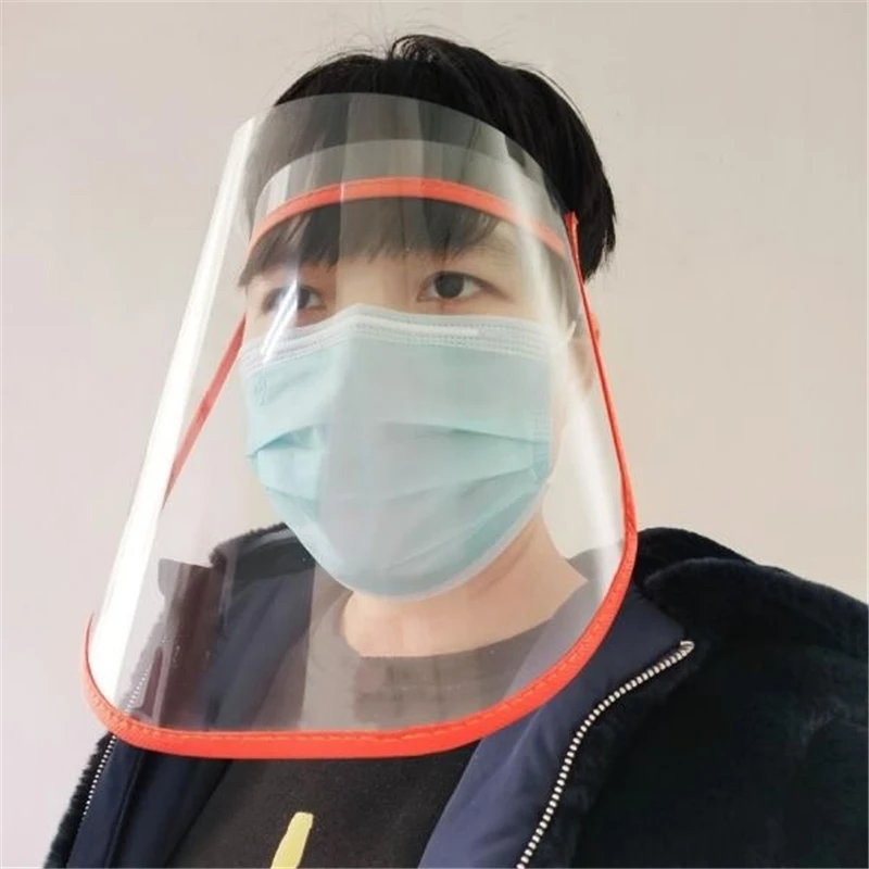 Safety Anti-fog Anti-dust Full Face Shield Mask Clear Flip Up Protection Hat Cap Protective Cover Oil-Splash | Аксессуары для