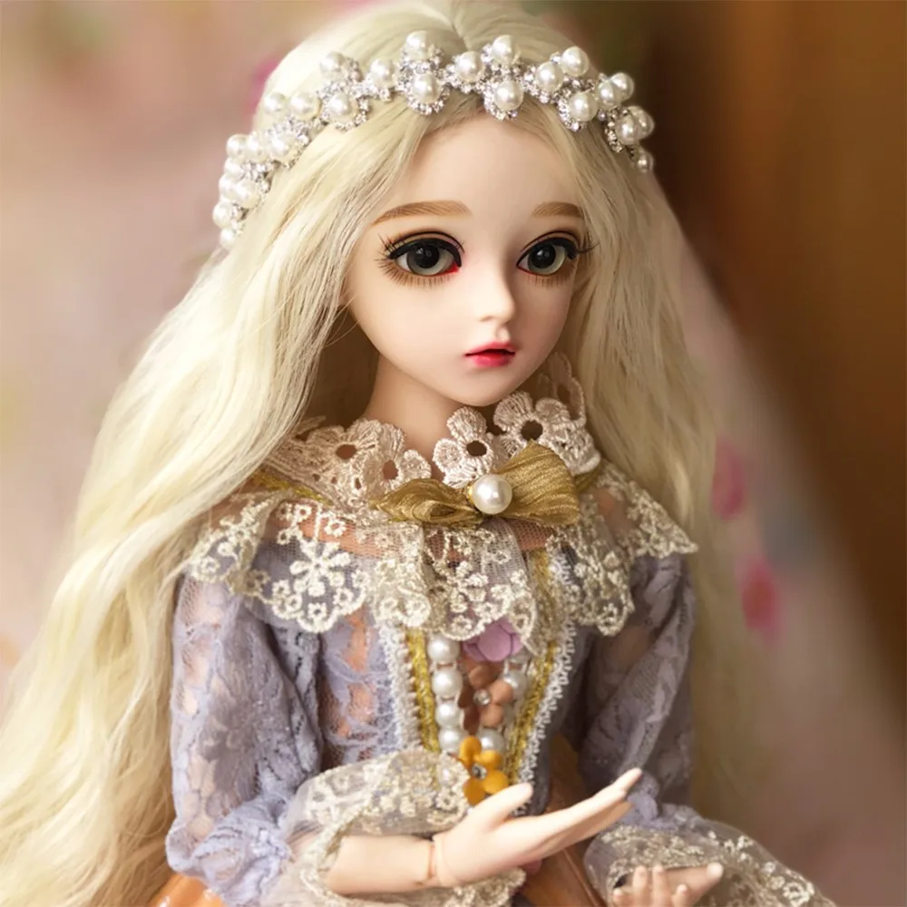 60 см BJD девушка куклы с платьем парики обувь макияж большие глаза ручной работы красивые игрушки 1/3 силиконовая кукла шарнир Кукла реборн девушки