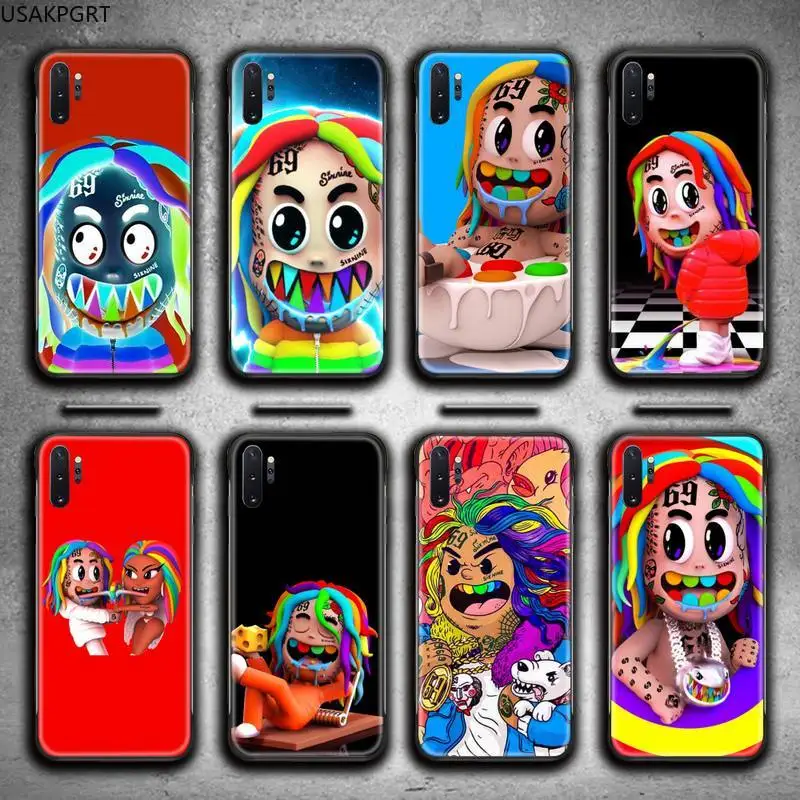 В стиле хип хоп реперские кепки Tekashi 69 6ix9ine чехол для телефона Samsung Galaxy Note20 ultra 7 8 9 10