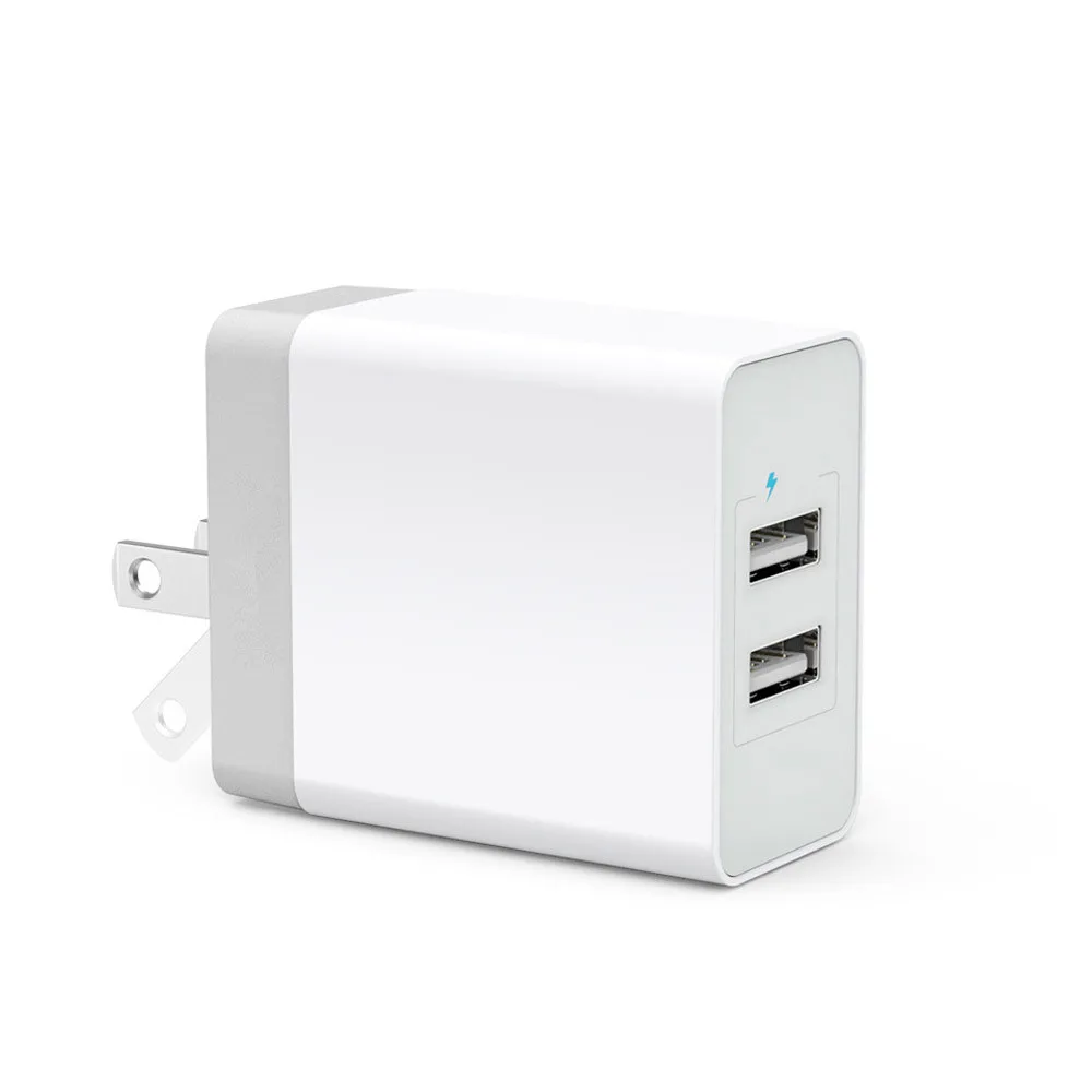MOSUNX 3.4A 2 портовое USB настенное умное зарядное устройство штепсельная вилка США