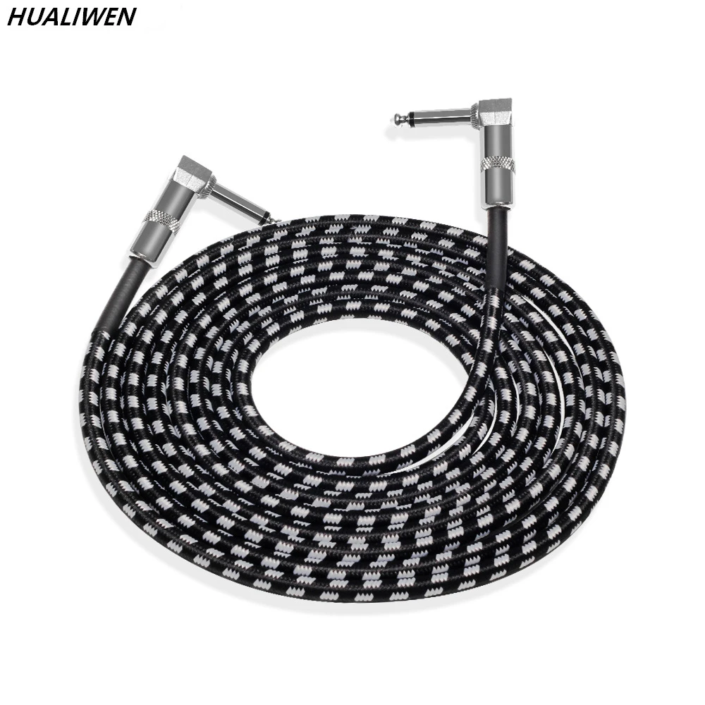 Кабель для электрогитары NOSYA 3 м 6 бас проводник акустический эффект локоть прямая