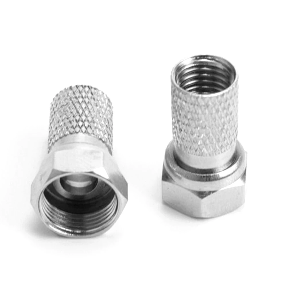10 шт. коннектор типа 75-5 F для ТВ антенны RG6 Satellite Coax Cable Twist-on Connector |