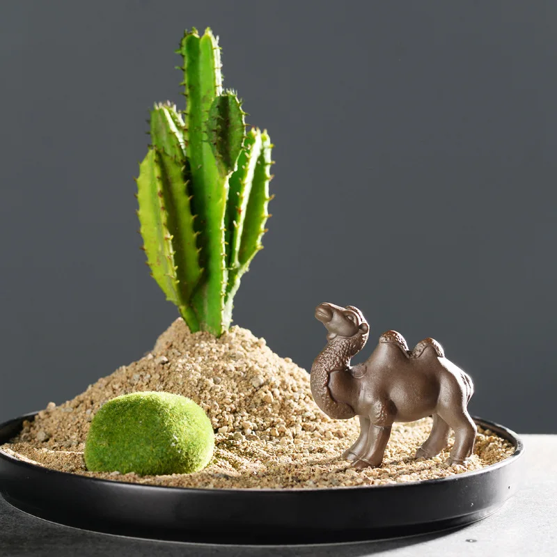 

1pc Miniature Bonsai Ornaments Creative Ceramic Animal Meat Flowerpot Cactus Potted Landscape Decoration