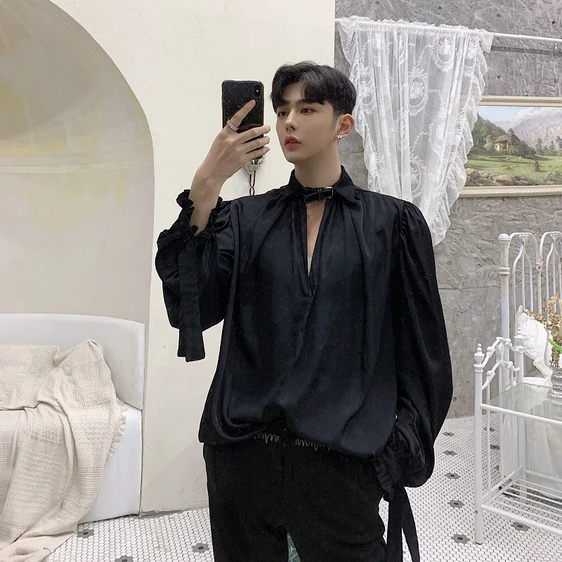 Мужская Панк Готическая сценическая одежда мужские черные белые повседневные