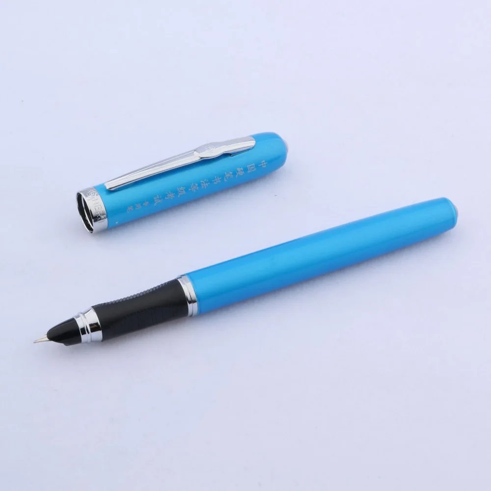 

Иридистое золото перьевая ручка Chouxiongluwei голубая