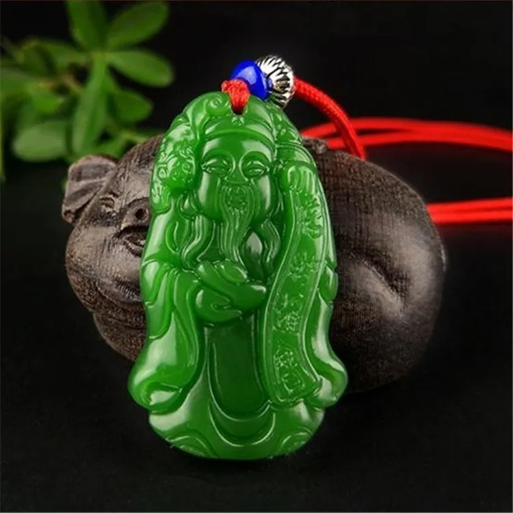 Натуральный шпинат зеленый нефритовый кулон мужское и женское ожерелье свитер