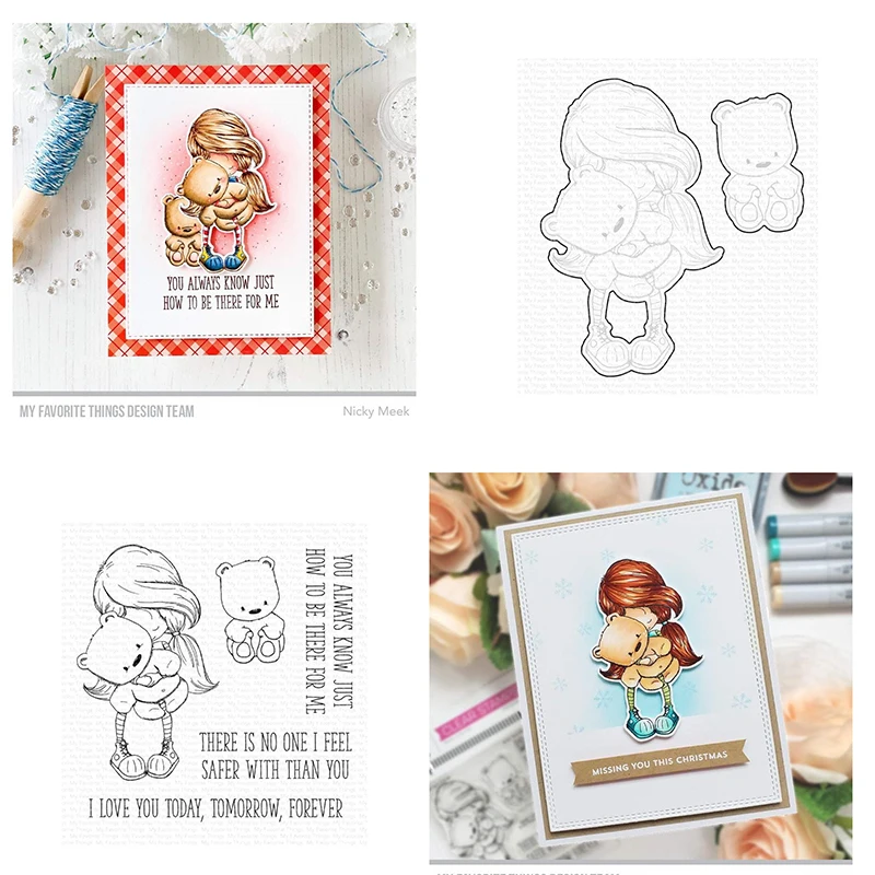 

2021 New Soft Spot Friends Metal Cutting Dies and Stamps Handmade Diy Embossing Gift Making Scrapbook Diary Crafts Decoration