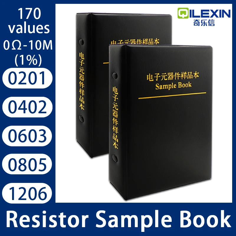 0201 0402 0603 0805 1206 Φ SMD Book SMT Чип резистор в ассортименте 1% значений 0R 10M