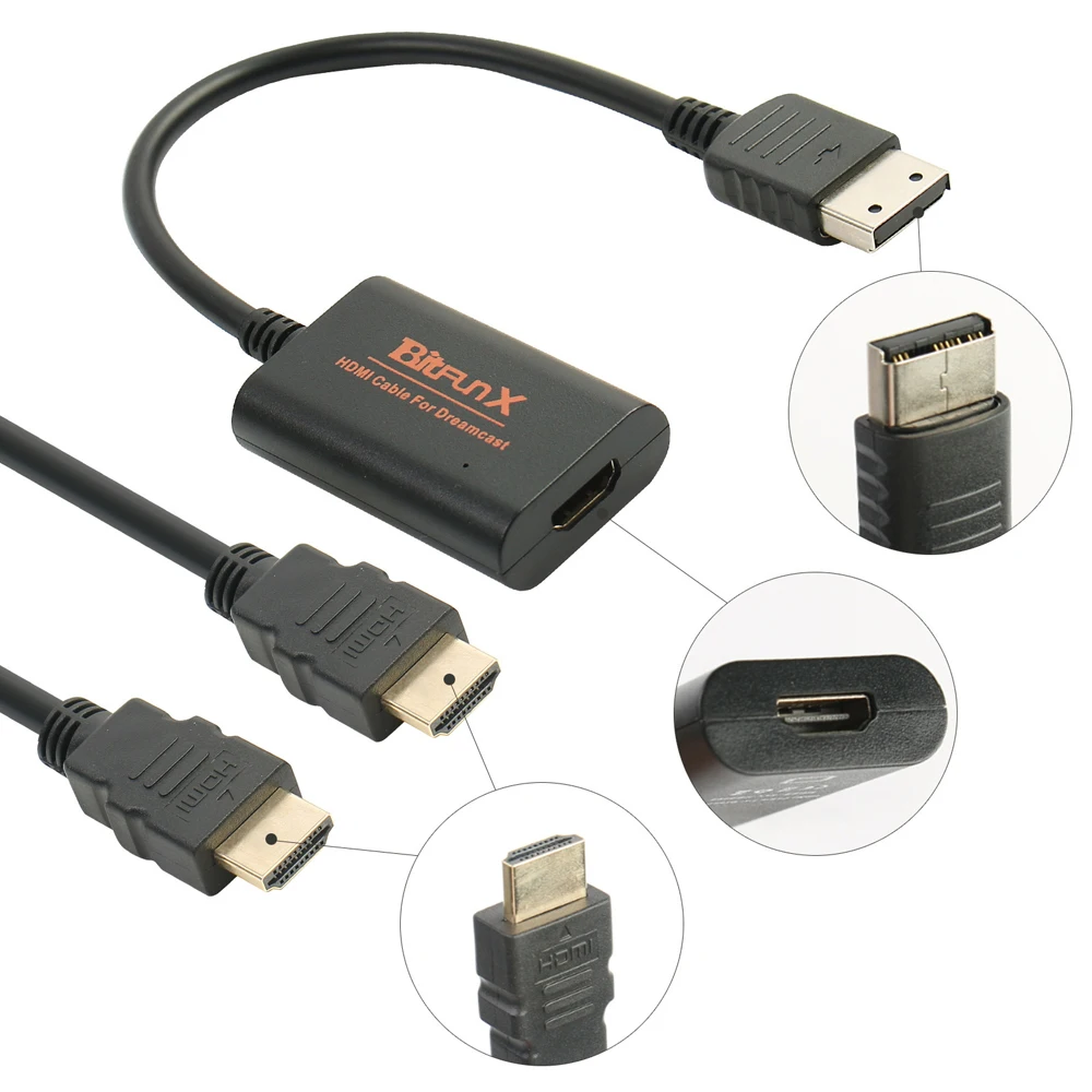 Адаптер для консолей Sega Dreamcast HDMI-совместимый/HD-кабель | Электроника