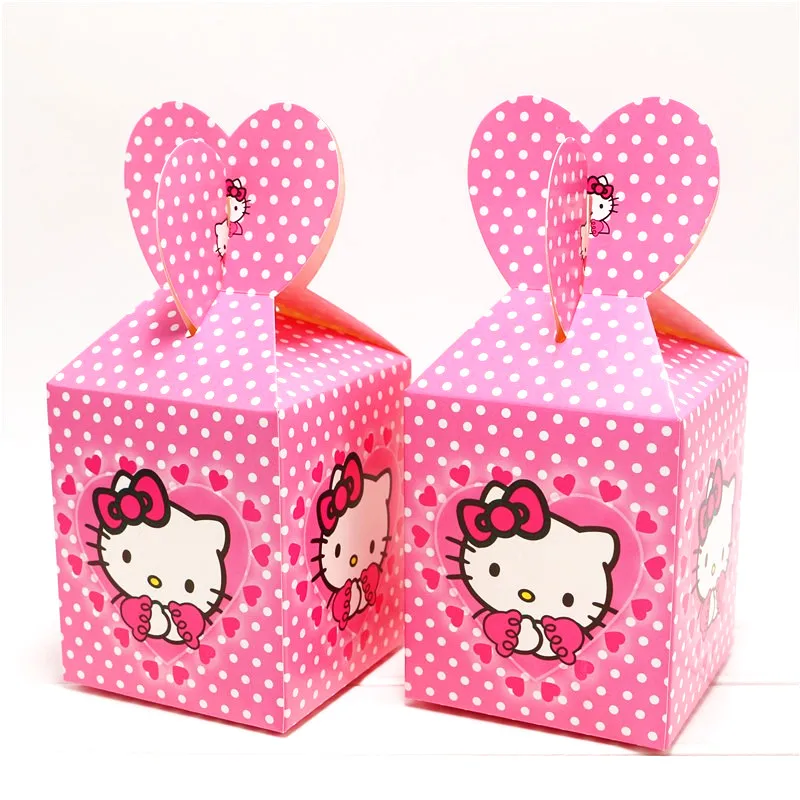 Candy Boxs-6pcs 1 шт., розовый рисунок hello kitty, 108*180 см, для украшения дня рождения, Детские вечерние принадлежности, одноразовая посуда, скатерть для душа ребенка - Цвет: Candy Boxs-6pcs