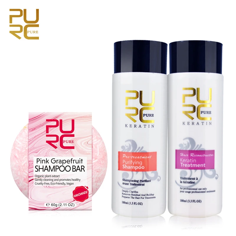 Органический Розовый грейпфрутовый мыльный бар 5% Кератиновый выпрямитель для