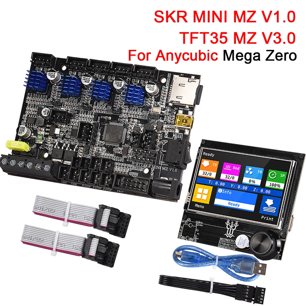 BIGTREETECH SKR MINI MZ V1.0 плата управления + TFT35 V3.0 сенсорный экран TMC2209 для ANYCUBIC Mega Zero