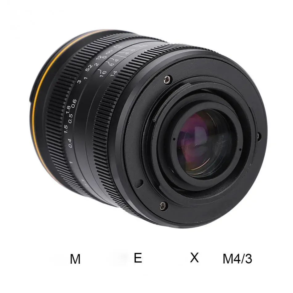 

Kamlan 28mm f1.4 Wide Angle APS-C Large Aperture Manual Fo-cus Lens for Mirrorless Cameras