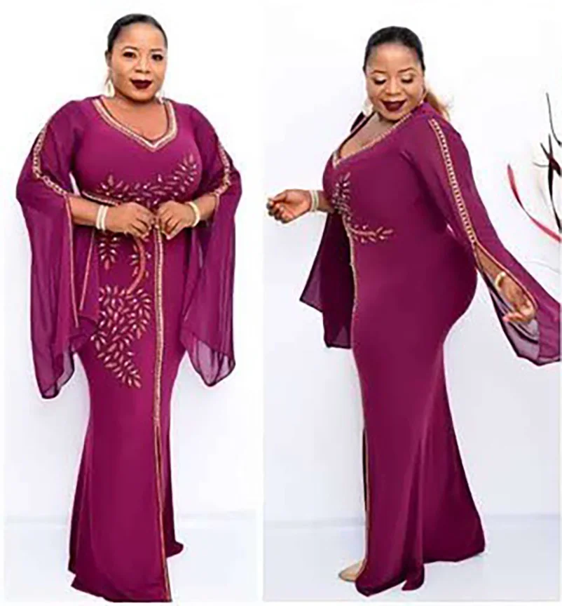 

Новый стиль, модная африканская Женская одежда, Дашики абайя, классическое эластичное длинное платье с длинным рукавом, размер L XL XXL