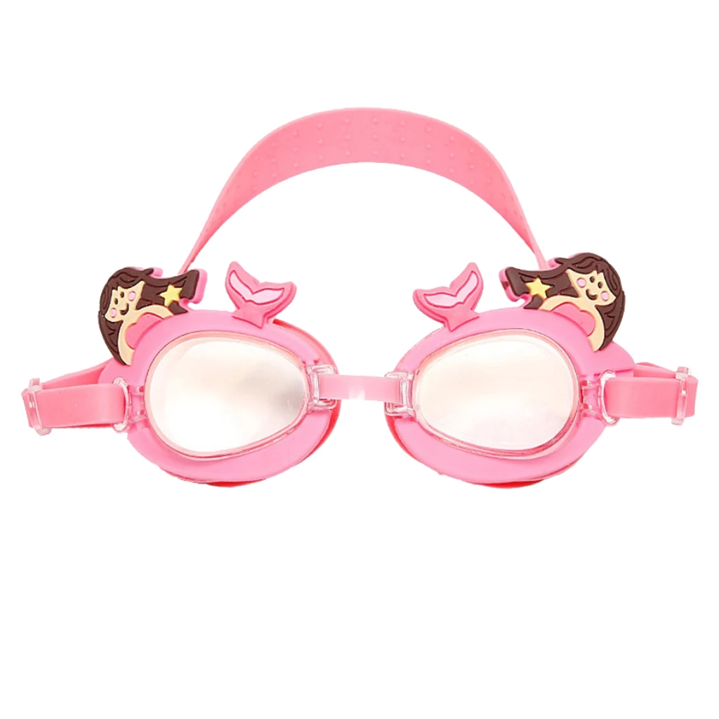 

Kids Silicon Swimming Goggles Anti-Fog Waterproof Glasses & Adjustable Strap