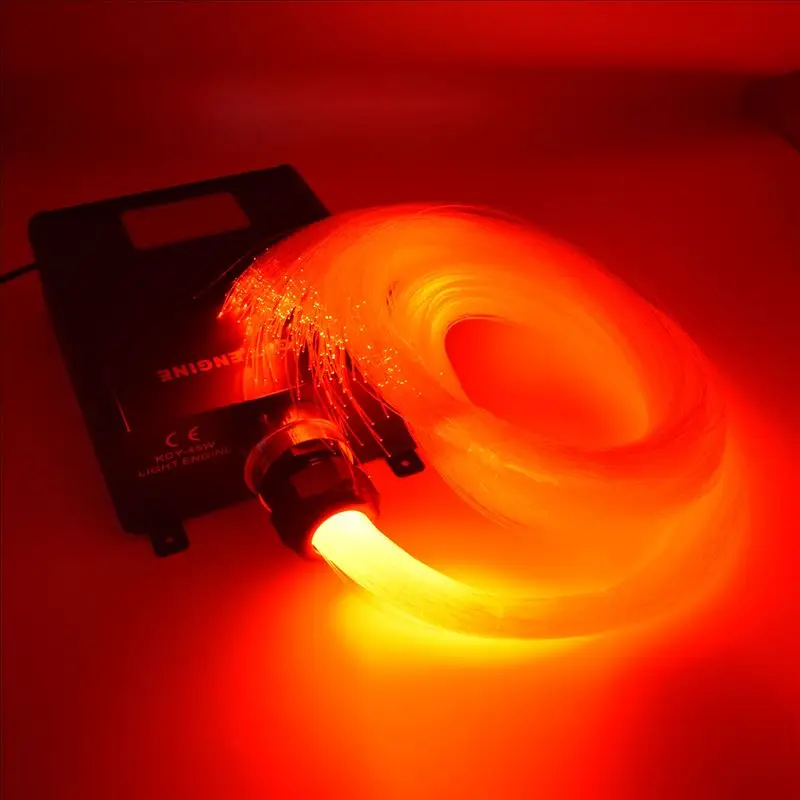 1X Высокое качество 45 Вт RGB цветной светодиодный волоконно-оптический световой двигатель с 24key ИК-пультом дистанционного управления