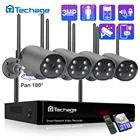 Камера видеонаблюдения Techage, беспроводная, 8 каналов, 3 Мп