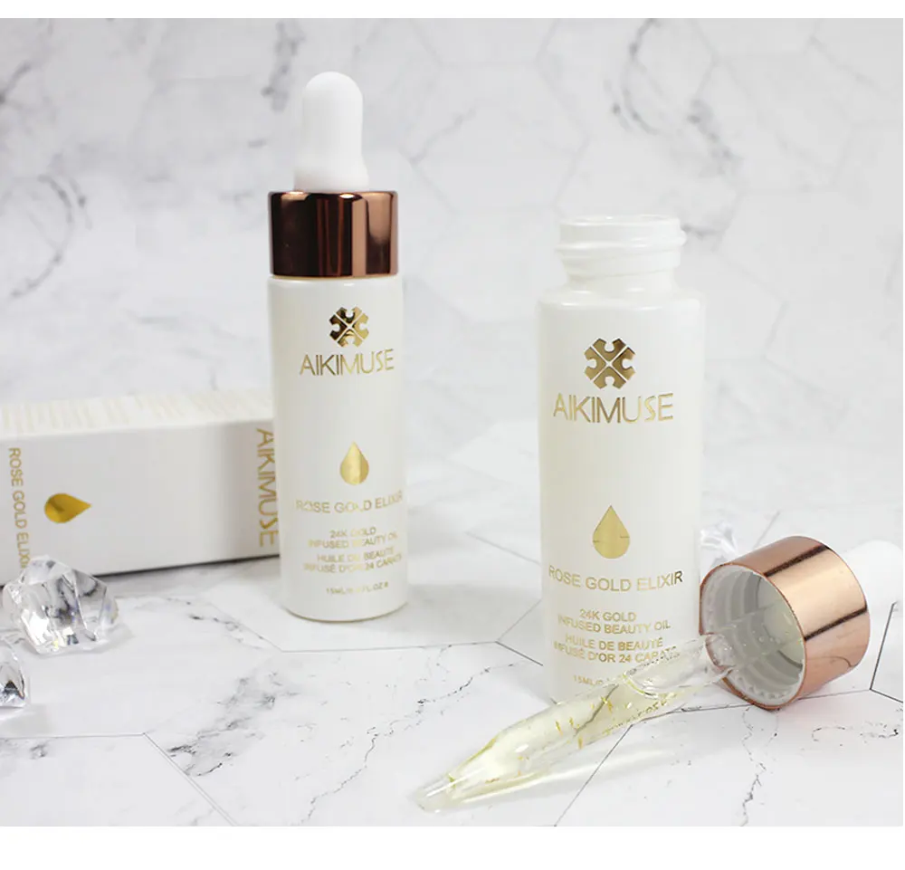 Kimuse 24K розовое золото Infused beauty Oil Elixir Кожа Макияж эфирное масло перед праймером косметика/основа Увлажняющая масло для лица