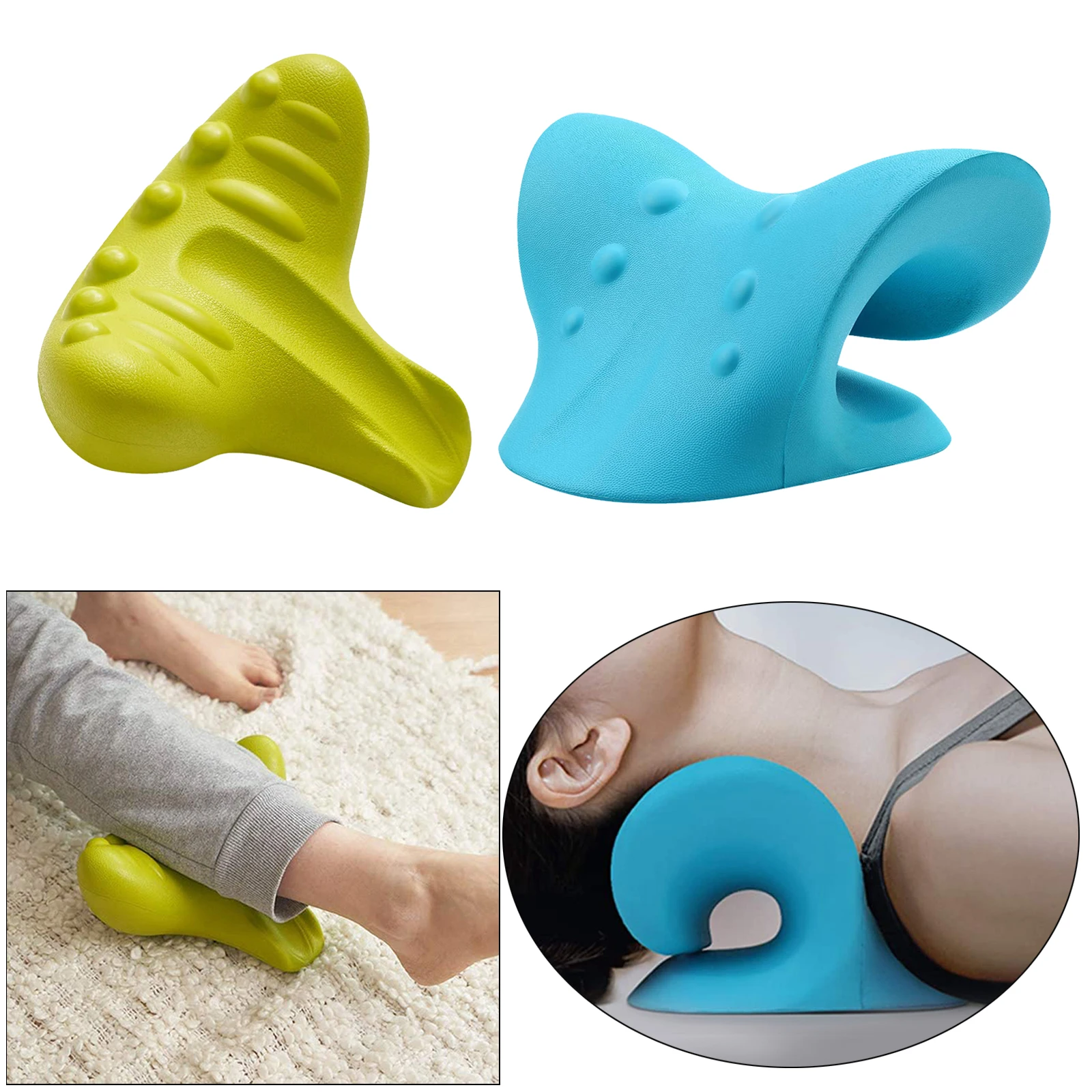 

Portable Neck Relaxer Pillow Muscle Relax Headache Relief Physical Therapy