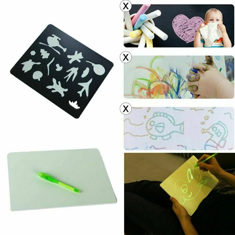 2019 tablero de dibujo флуоресцентная caliente dibujar con luz divertida y desarrollar игрушка educativo mágico regalo para |