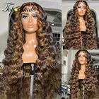 Блестящий коричневый цвет 13x 6, кружевной передний искусственный волос 13x4, бразильские волосы Remy, кружевной передний парик, парики из человеческих волос на сетке