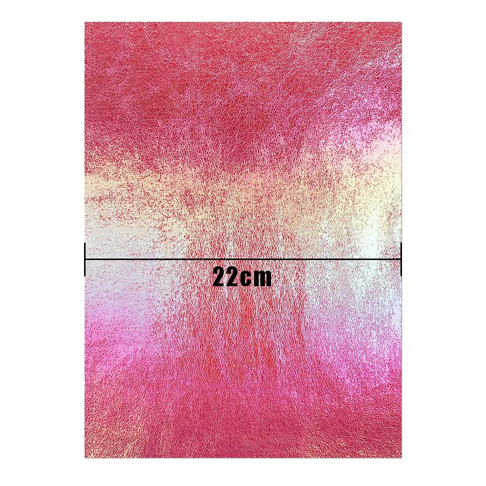 4 шт./компл. A4 лазерные кожаные листы Rainbow Burst металлическая искусственная кожа с