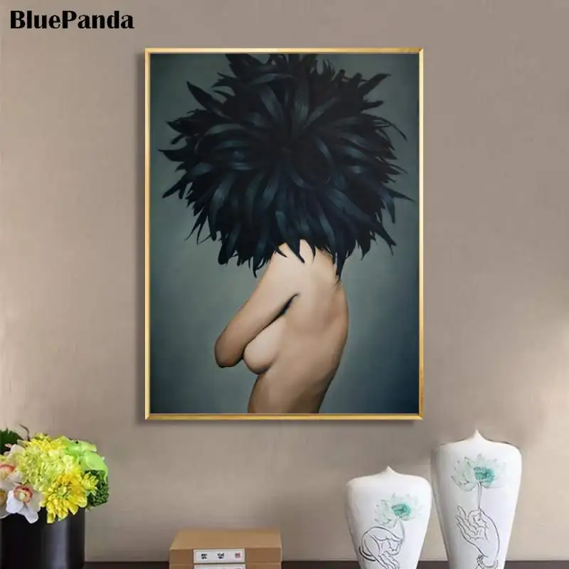 Amy Judd Now с этими потрясающими цветами и перьями Женский настенный художественный